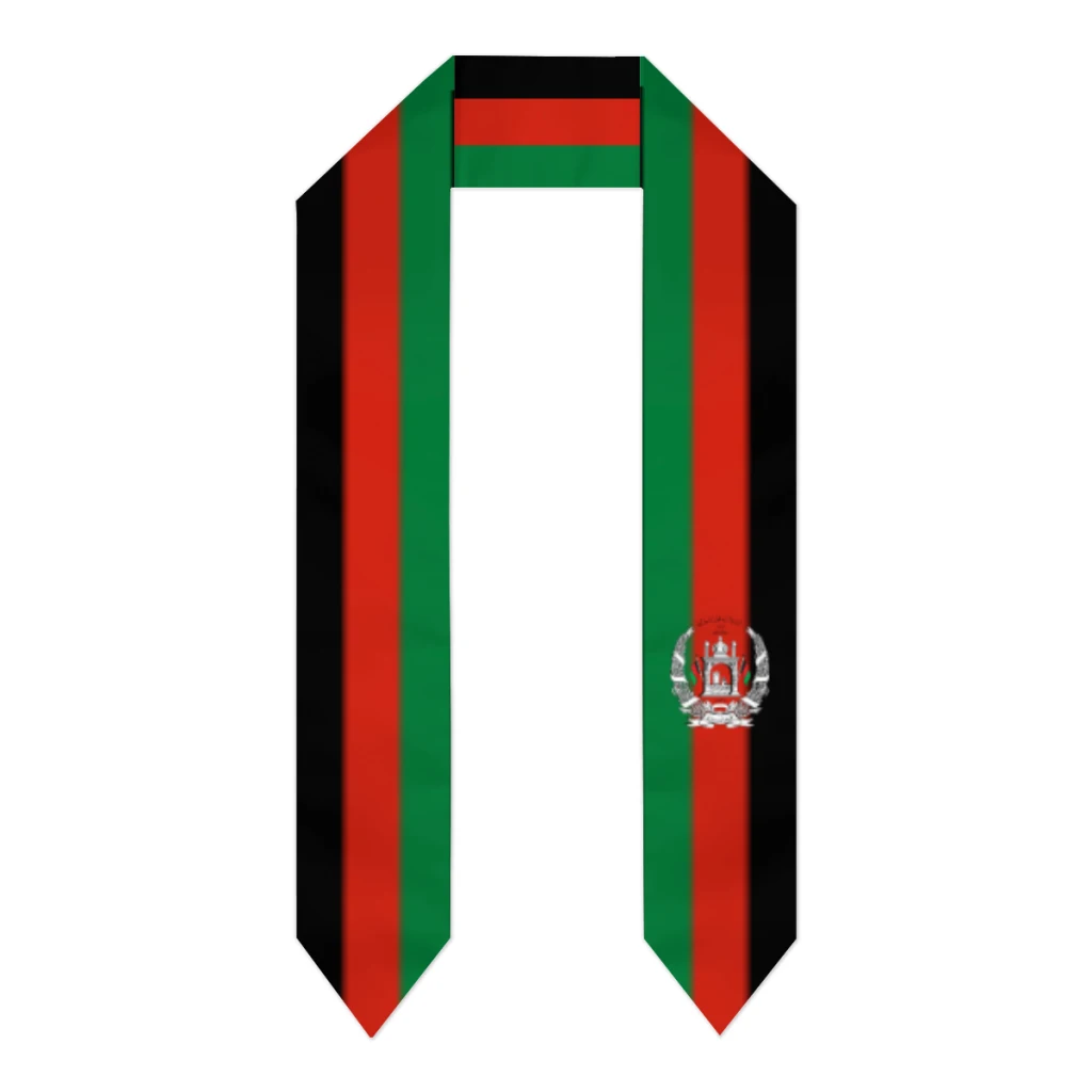 

Выпускной пояс, шарф с флагом Афганистана, шаль, палантин, сапфировый синий цвет со звездной полосой, аксессуар для бакалавра, лента 180*14 см