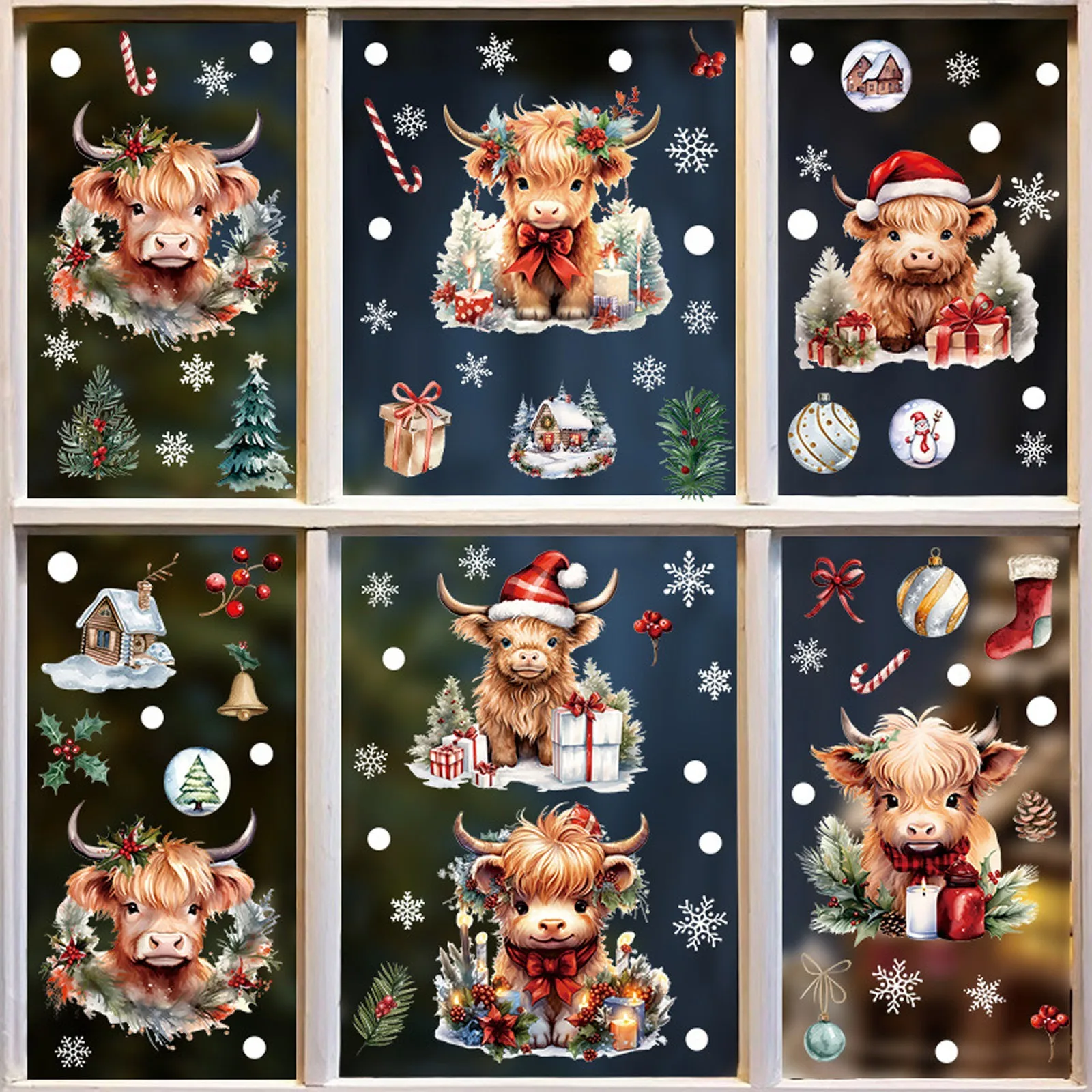 6 Sheets/83 Pcs Chr…