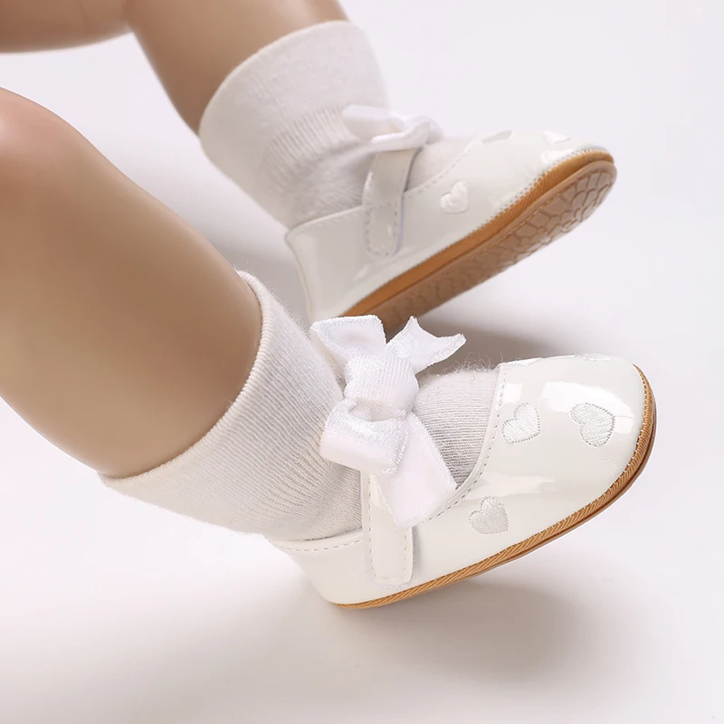 Comfortable Infant First Walkers Casual Crib Shoes Soft Rubber Sole Daily Wear For Newborn Boys Girls 0-18M