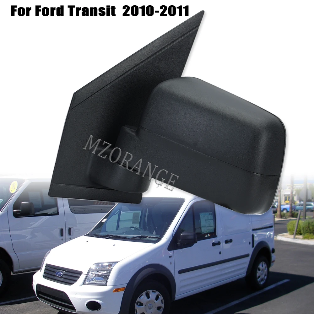 5 Pins Door Wing Side Mirror Cover for Ford Transit Connect 2010 2011 Rearview Black Replacement Power Car Assembly Waterproof