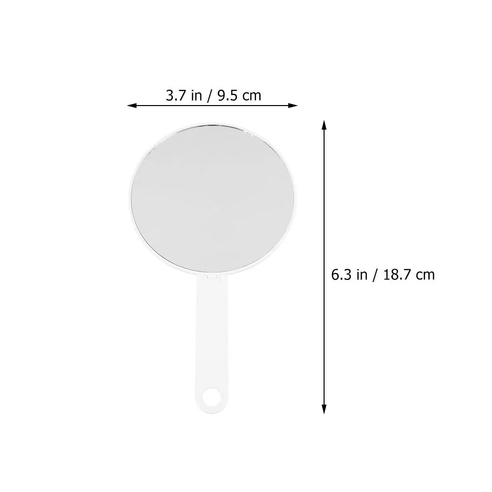Miroir de maquillage de bureau en plastique, miroir portatif pliable avec Surface HD transparente pour un usage quotidien et un cadeau