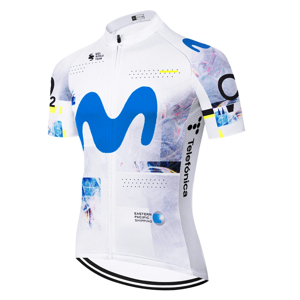 movistar 2023 Cycling Jersey Summer Racing Cycling Clothing Ropa Ciclismo Short Sleeve mtb Bike Jersey Shirt Maillot Ciclismo