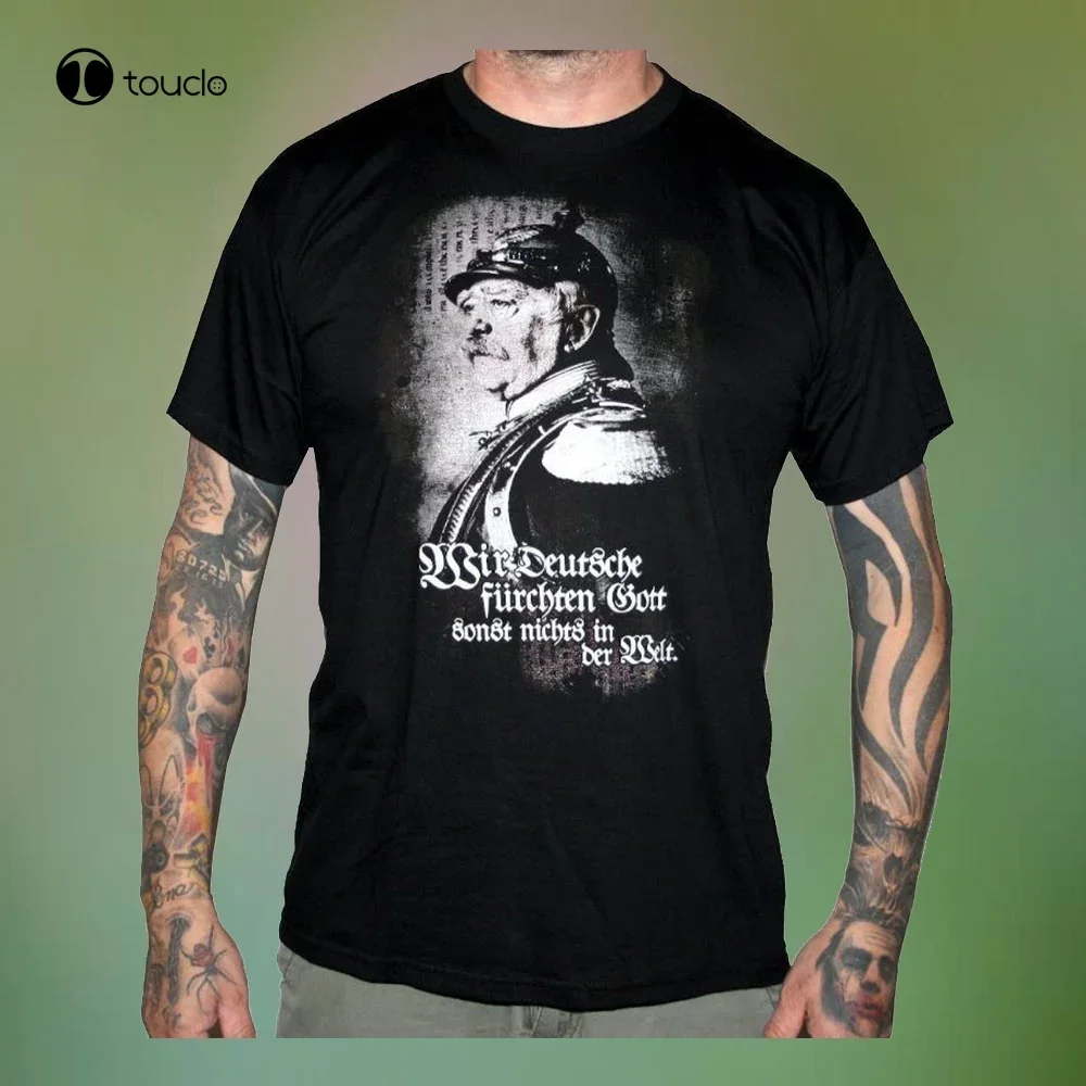 Otto Von Bismarck Schwarz Patriot Deutschland Deutsches Reich Ww1 Manner T-Shirt Tee Shirt