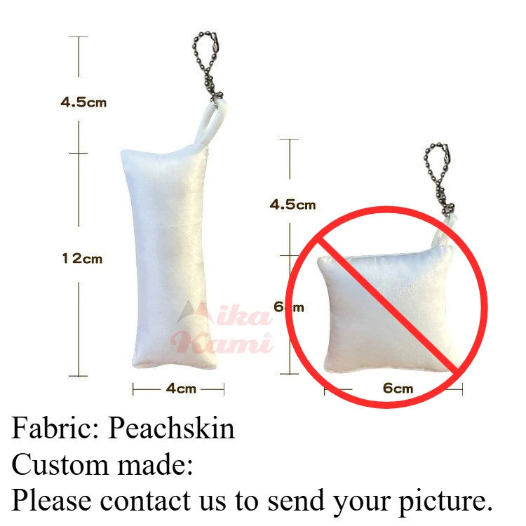 DIY Mini Dakimakura Small Pillow Case Herta Camellya Mika Ganyu Azusa Changli Citlali Pillowcase Mini Keychain Otaku Decor Gift