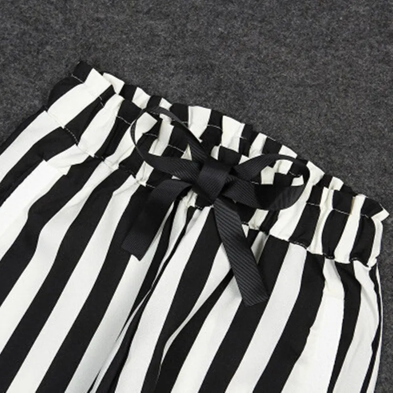 2025년 여름 여성용 오르트 스피어 티셔츠 캐주얼 팬츠 투피스 클린핏 슬레 V넥 어깨 패드 스피어 드 코드