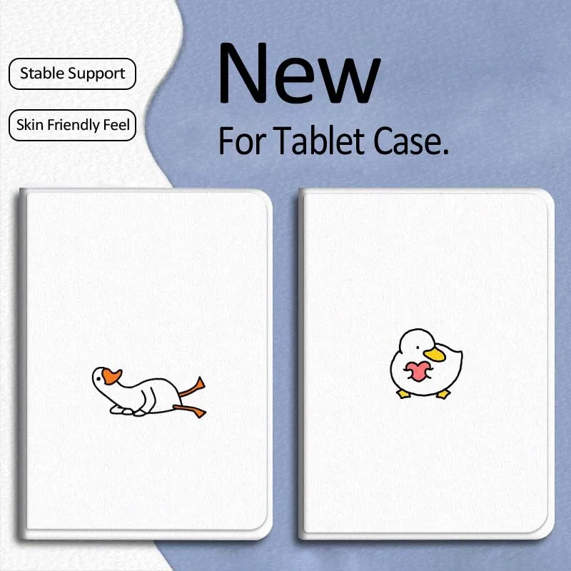 

Cute Duck Cartoon Art Gift For Xiaomi Mi Pad Mini 4 5 6 7 SE Pro Plus Redmi Pad 2 SE 2025 8.8 11 Foldable Tablet Case