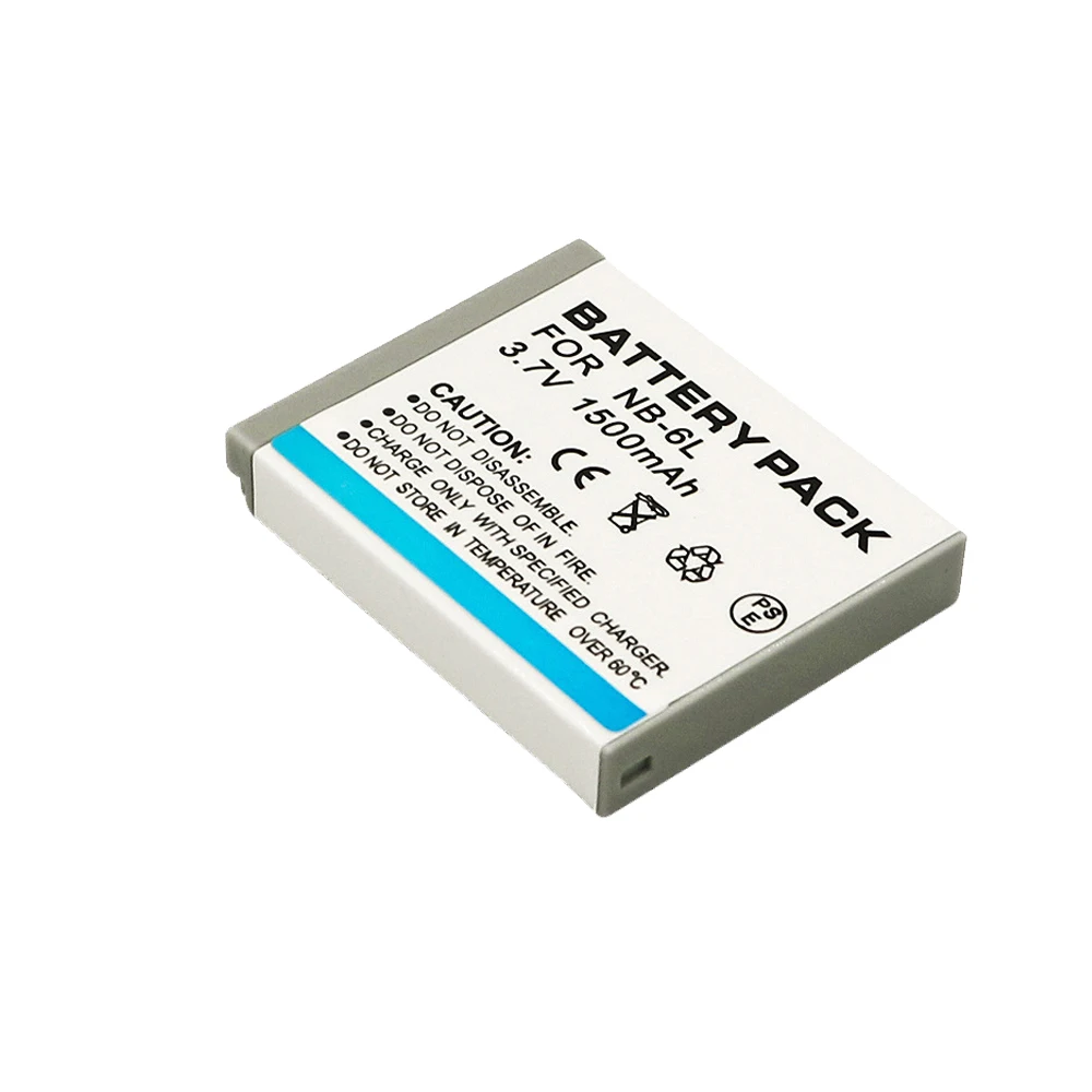 NB-6LH NB-6L 1500mAh Battery For Canon and Charger Powershot SX700 SX710 SX700HS S120 S110 SX170 IS S200 280HS S95 SX530 SX270HS