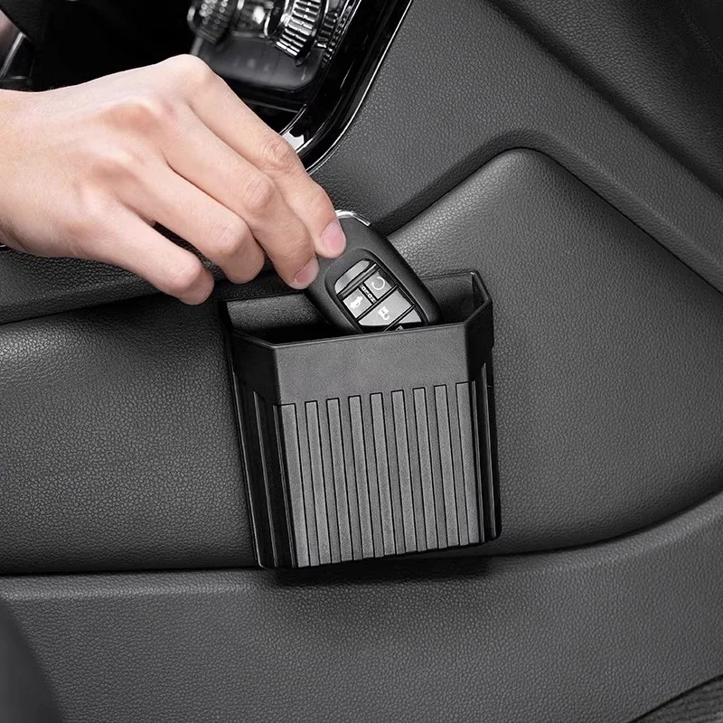 Picture 6: 1Pcs Car Lockers Cell Phone Keys Sunglasses Storage Racks Trucks Cell Phone Seats Garbage Cans Car Pockets