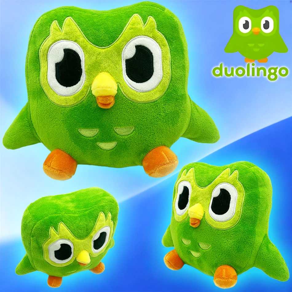 

Горячая зеленая плюшевая игрушка Duolingo Owl, мягкая игрушка-животное, дуэт, плюшевая игрушка Duo, сова, мультяшная милая кукла, подарок для ребенка, взрослых