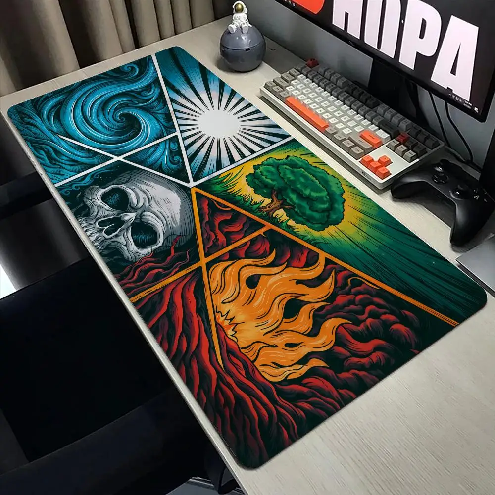 แผ่นรองเมาส์ MTG TCG สำหรับการ์ดสะสม แผ่นรองเมาส์ขนาดใหญ่ แผ่นรองโต๊ะ กันลื่น ซักได้ ใช้ได้ทั้งที่บ้านและที่ทำงาน