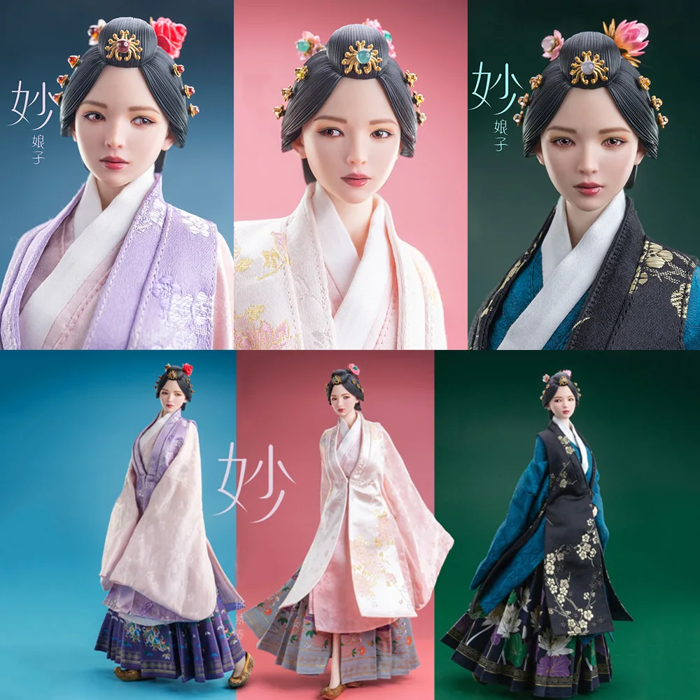 In Stock I8Toys I8-C006 1/6 Ming Dynasty Female Head Sculpt Costume Model Set Fit 12'' Soldier Action Figure Body Dolls