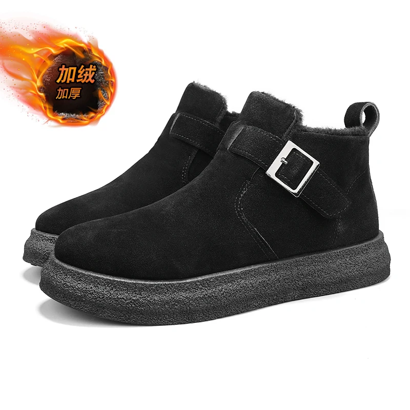 

Men's High-quality Snow Boots Autumn and Winter New Warm Velvet Casual Cotton Boots Fashion Outdoor Non-slip Comfort Cotton Shoe
