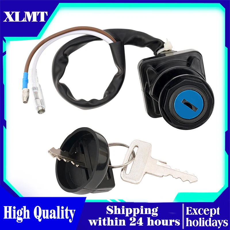 

Motorcycle Electric Door Lock Plug Ignition Key Switch for Kawasaki Bayou 300 KLF300B KLF300C KLF400B 4x4 KLF220A 1996-2002