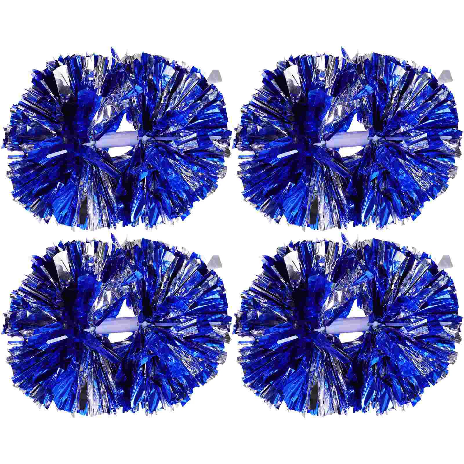 

4 Pcs Holding Flower Props Cheering Pom Poms Lightweight Pompom Portable Cheerleader Accessories Blue