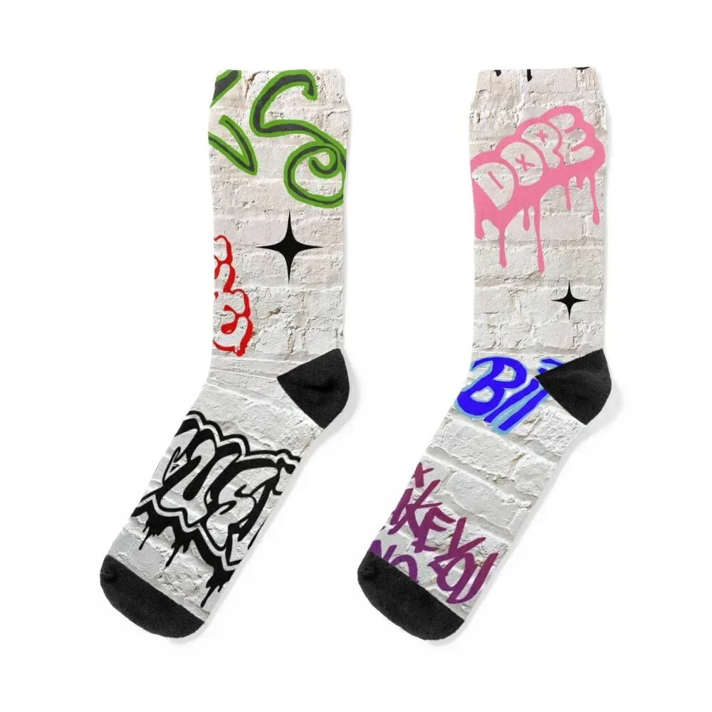 

Graffiti Socks hiking Antiskid soccer cotton cute Man Socks Women's