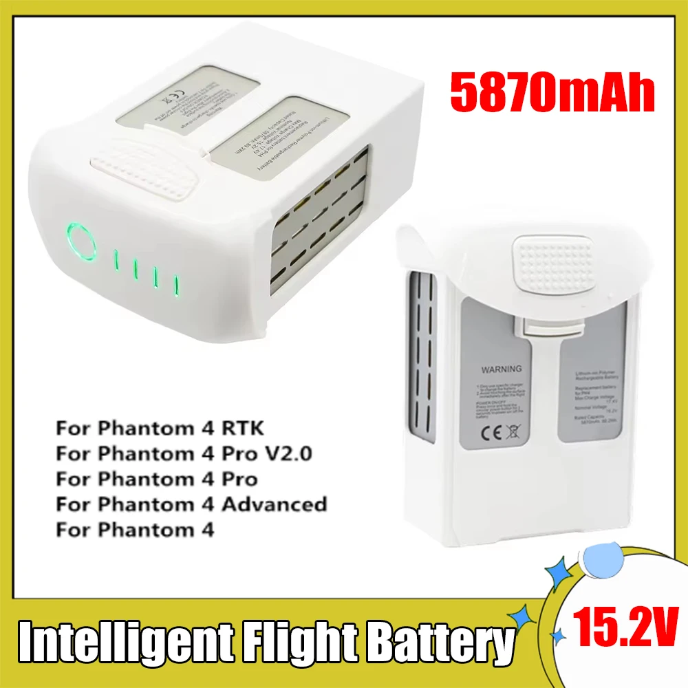New Phantom 4 battery 5870mah Compatible with Phantom 4 intelligent flight battery for Phantom 4 series drone accessories