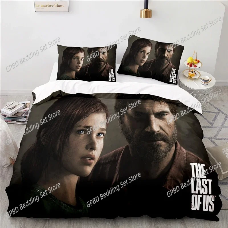 

3D Printed Game The Last of Us Bedding Set Boys Girls Twin Queen Size Duvet Cover Pillowcase Bed Kids Adult Home Textileextile