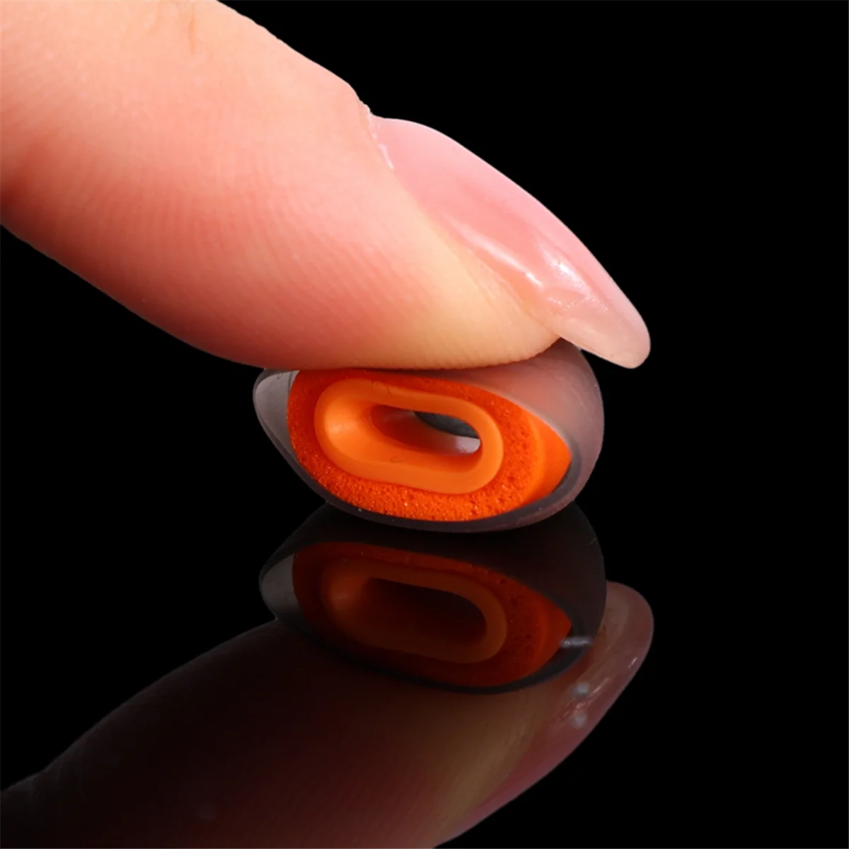 

10Pcst Silicone Memory Foam Composite Earphone Cover Replacement Earplug Ear Ear Cap Accessory Earbuds Covers Cap Orange