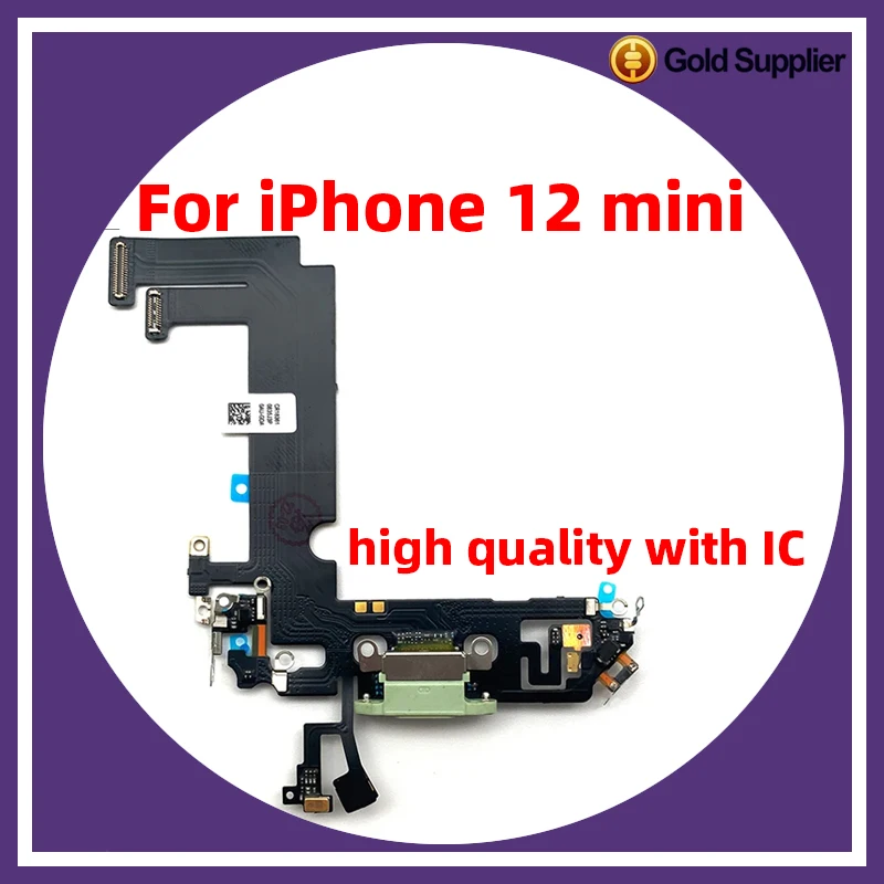 Новинка 1:1 с IC для iphone 12 mini 12 мини порт для зарядки гибкий микрофон мини USB Зарядное устройство Док-станция Разъем Ремонт Замена