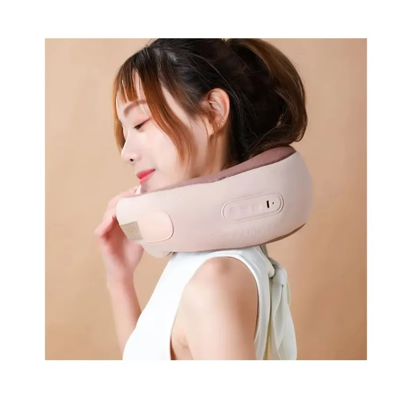 U-shaped kneading neck rechargeable massage pillow