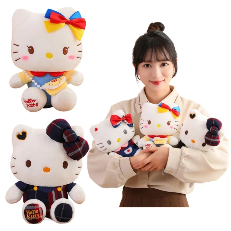 

Оригинальная плюшевая игрушка Sanrio Princess Hello Kitty, мягкая Лолита, горничная, плюшевые игрушки Hello Kitty, милая кукла Kawaii, рождественские подарки для девочек, 25 см