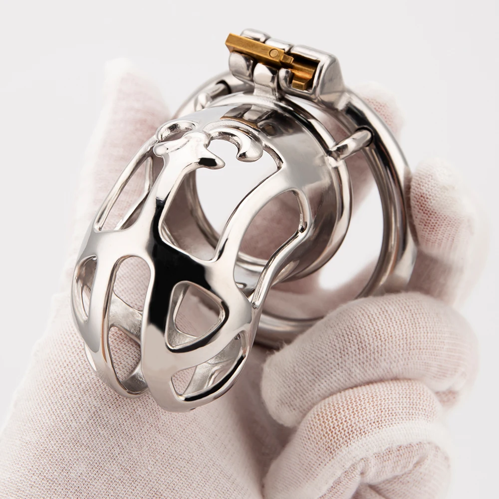 Penis Lock Male Stainless Steel Cock Cage Metal Chastity Device Penis Lock Erotic Bondage Husband Loyalty BDSM Sex Toys For Men