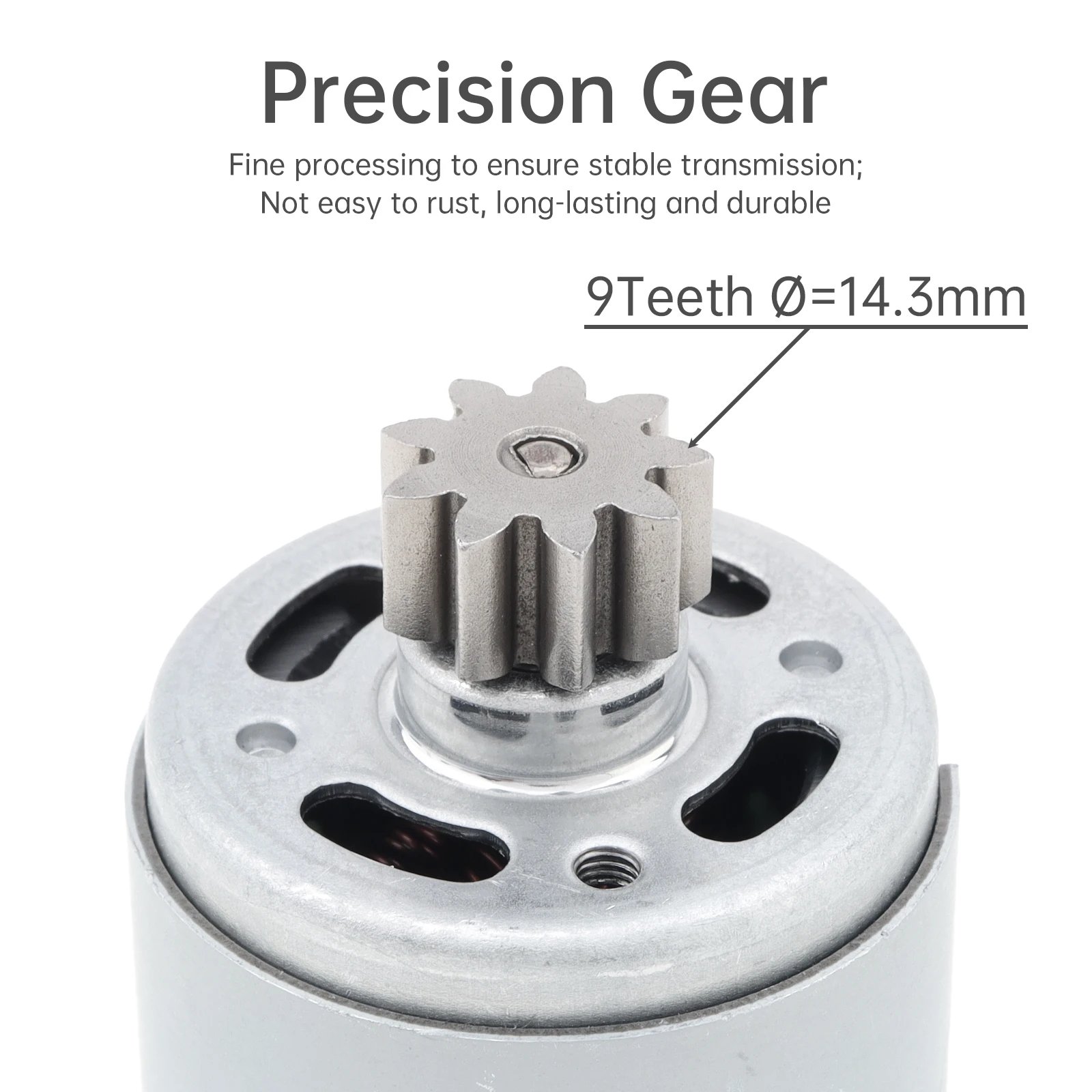 RS560 موتور تيار مباشر أداة تشذيب الحافة المحرك 18 فولت-24 فولت أداة تقطيع التحوط موتور تيار مباشر 9 الأسنان والعتاد RS 560 المحرك لقطع أداة تشذيب التحوط اللاسلكي