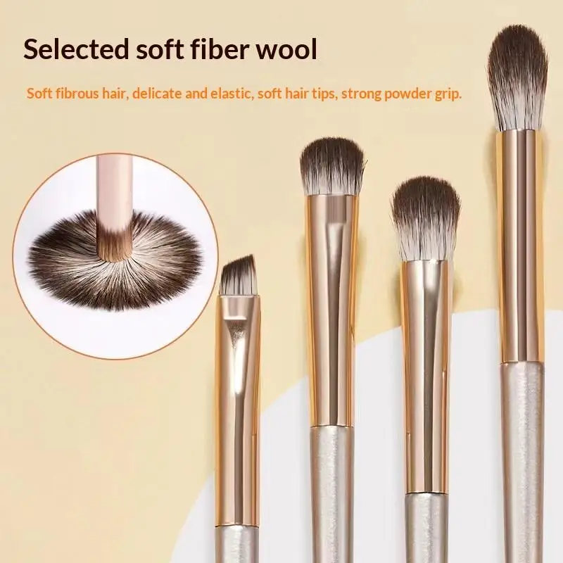 Beginner Eye Brush Kit (8pcs), Ultra Soft   Brushes for Easy Eyeshadow Application, Perfect Starter Set