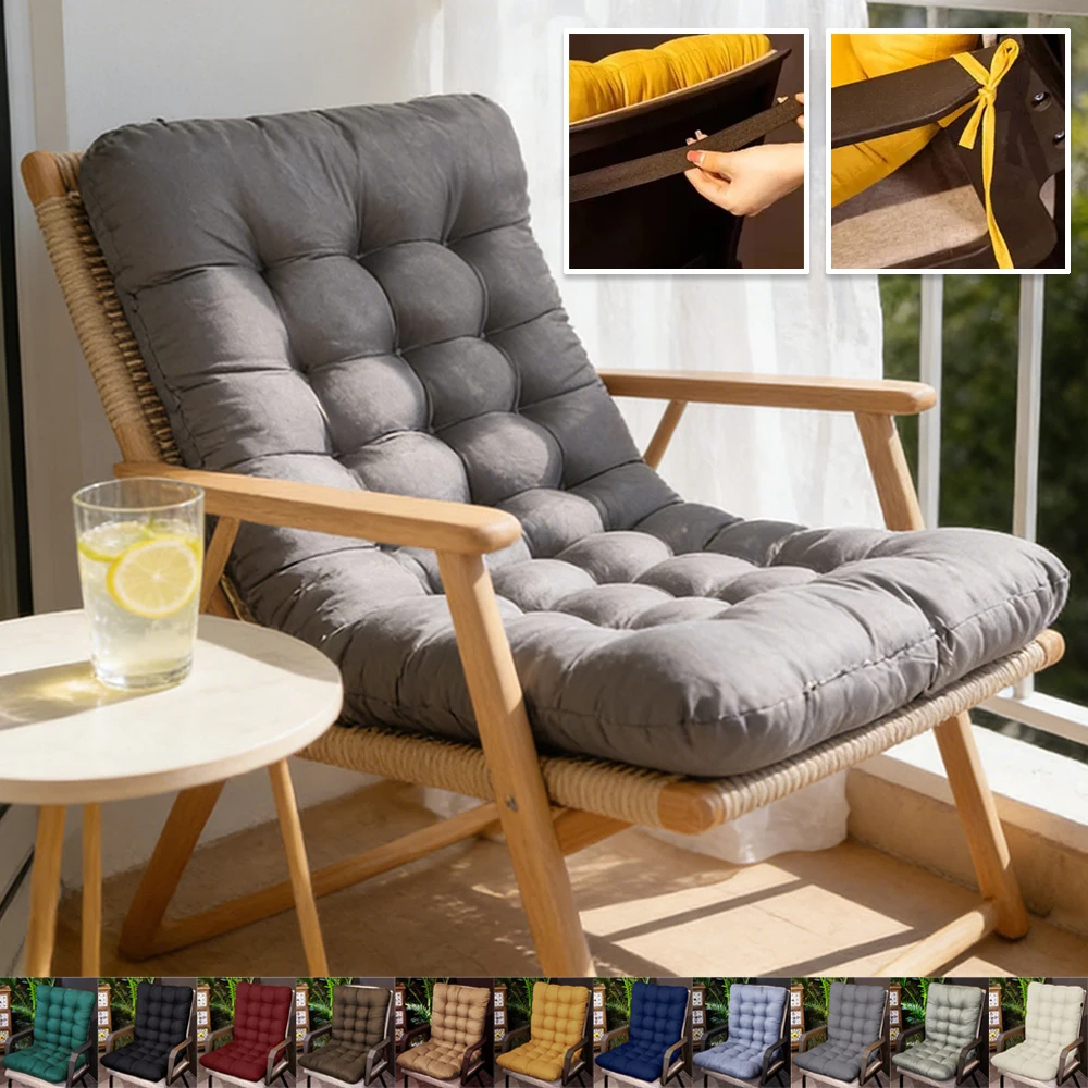 

Multi Size Recliner Soft Back Cushion Garden Lounger Bench Cushion Thicken Rocking Chair Cushions for Sofa Recliner Rattan Chair