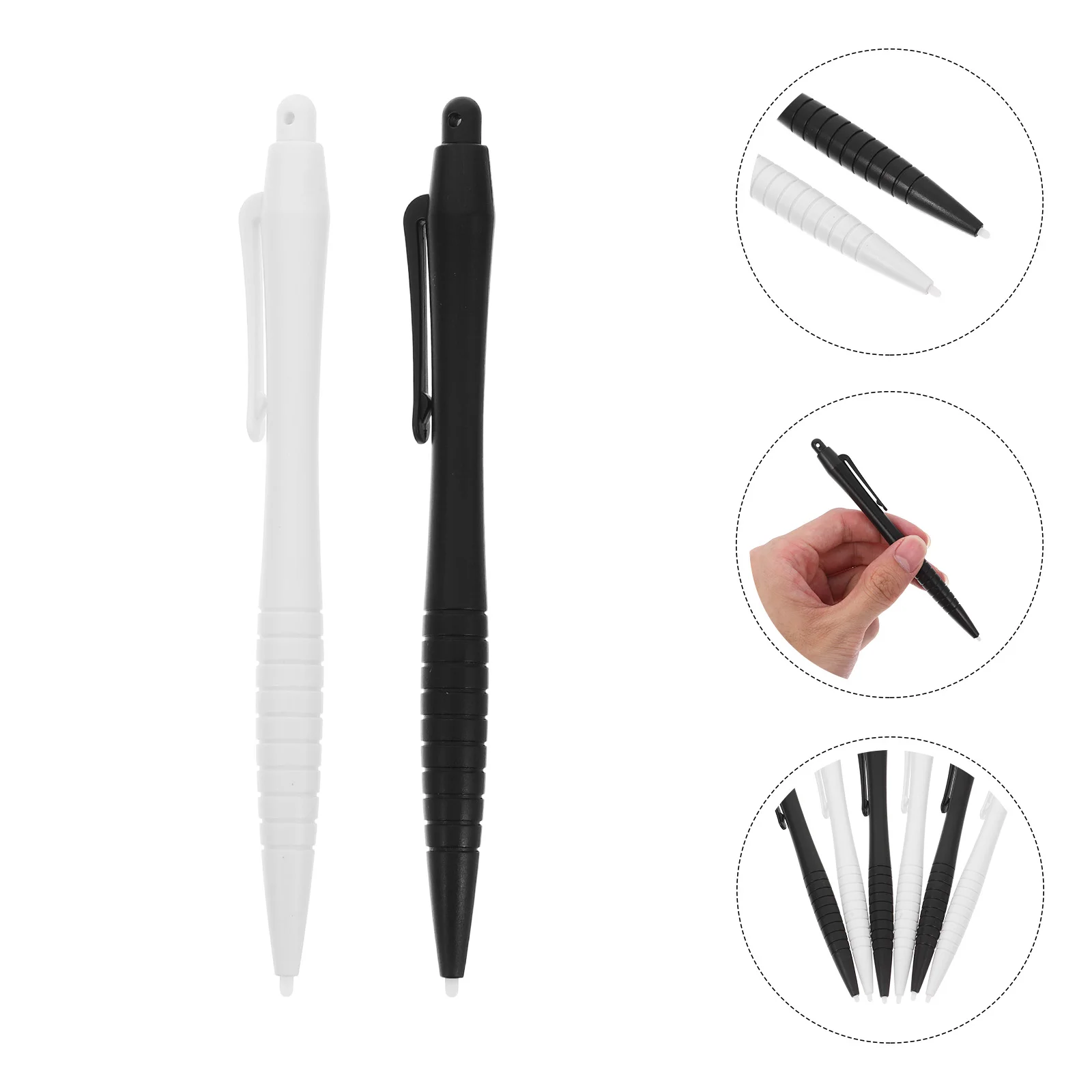 6 Pcs LCD Tablet Stylus for Portable Console Sketching Pen Universal Spring Rope Drawing Plastic Tablets Touch Screen