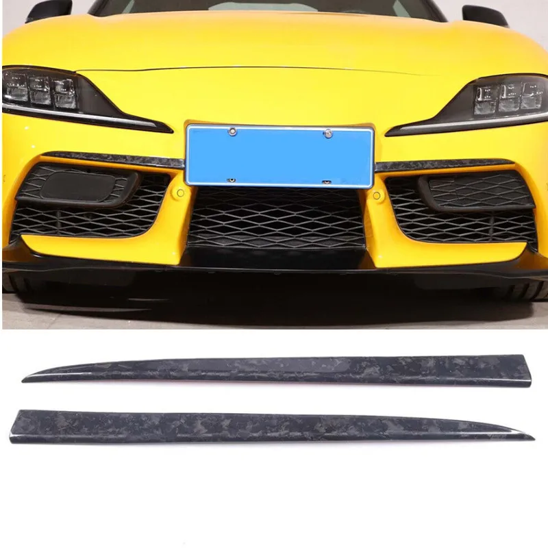 

Carbon Fiber Car Front Bumper Fog Light Eyebrow Trim For Toyota GR Supra A90 A91 2020-2025 Styling Decorative Accessories