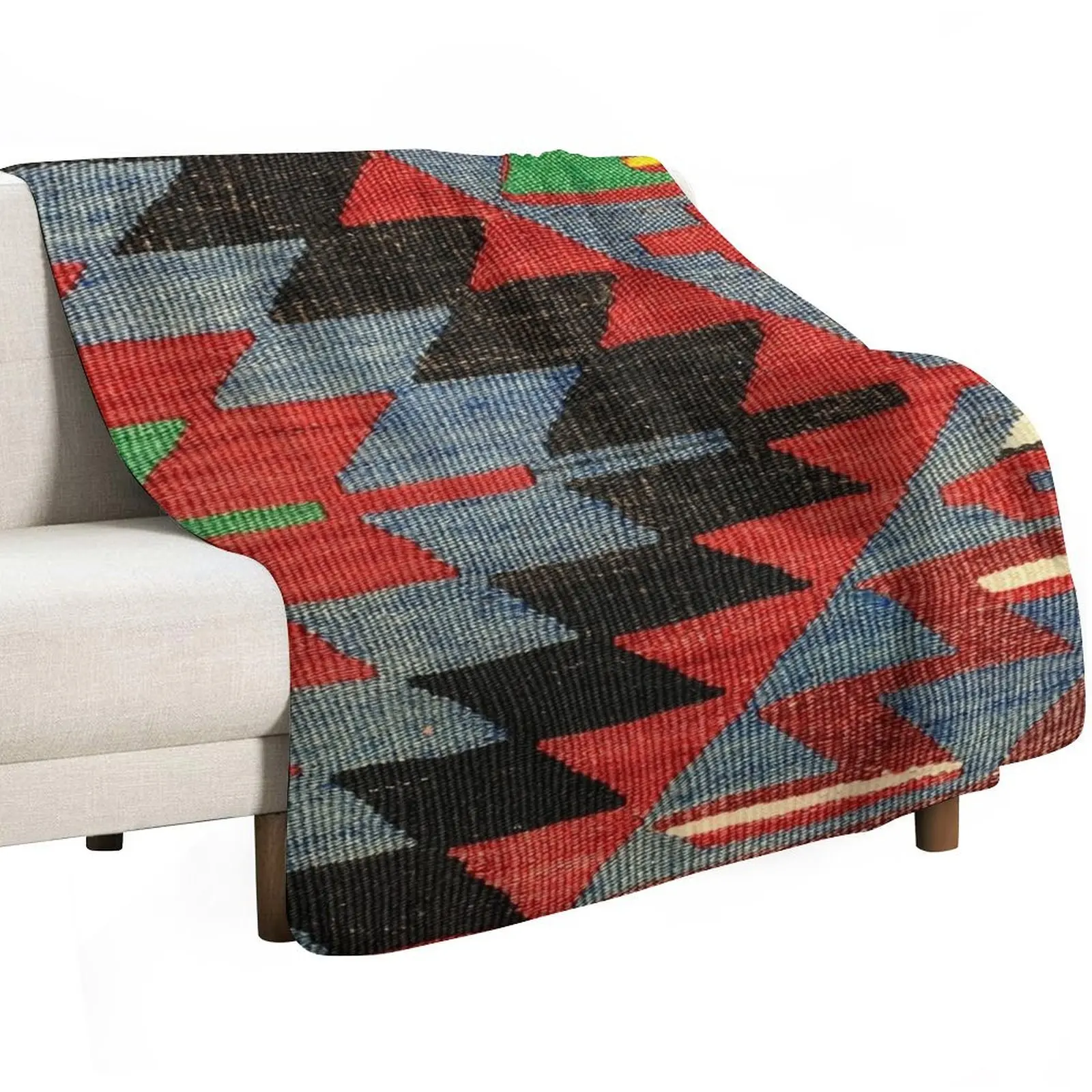 Decorative Esme Kilim, Navaho Weave, Woven Textile, Persian Carpet Throw Blanket Sofa Quilt Beautifuls Sofas Blankets