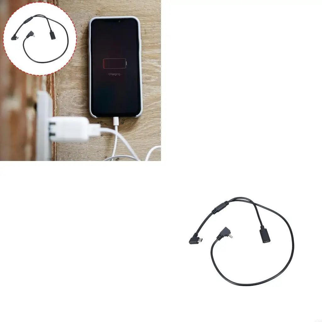Flexible 54cm Cable Plastic Texture Enables Keyboard Connectivitys While Charging