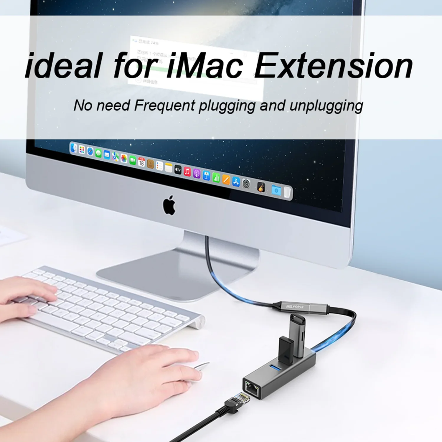 Кабель-удлинитель MSLFORCE USB3.2 Gen2 10 Гбит/с, USB 3,2