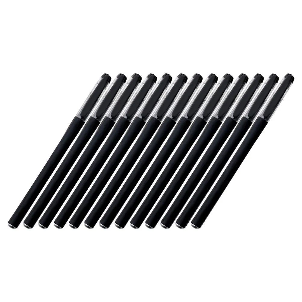 

20 шт. черных гелевых ручек со средним наконечником, идеально подходят для школы, работы, заметок, ведения дневников, для учителей, детей, взрослых, креативный подарок, легкие и удобные в использовании