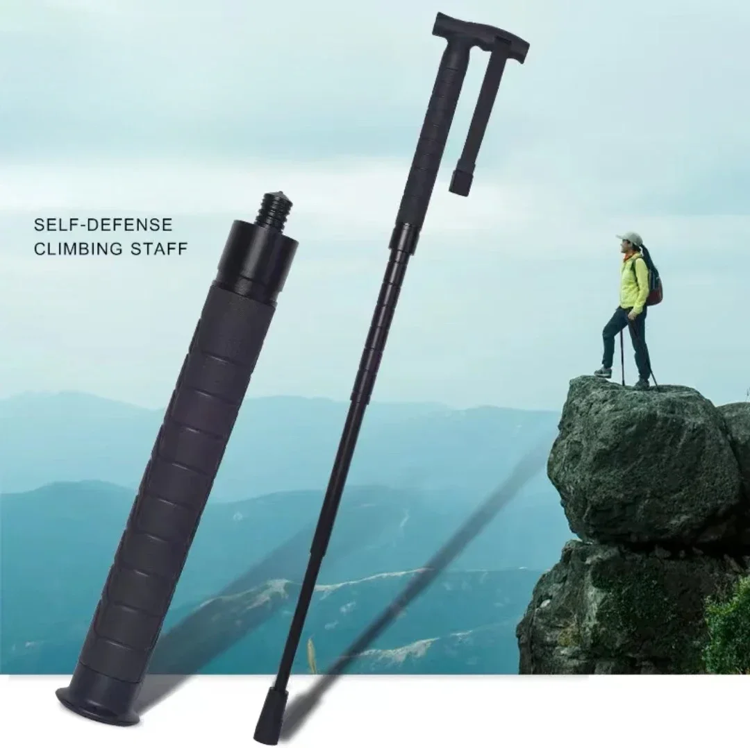 Self-defense Hiking Poles, Multi-purpose, Telescopic Canes, Mechanical, Outdoor Defense