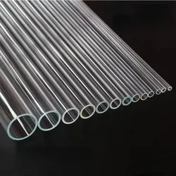 High Transparent Acrylic Tube for Fish Tank, Aquarium Plexigalss Tube, Garden Irrigation, Water Supply Pipe, 498mm Length, 2Pcs