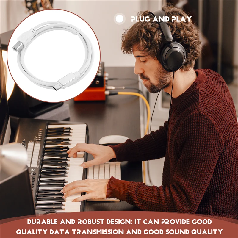 

Кабель USB типа B — Midi, кабель-переходник, аудиокабель для фортепиано