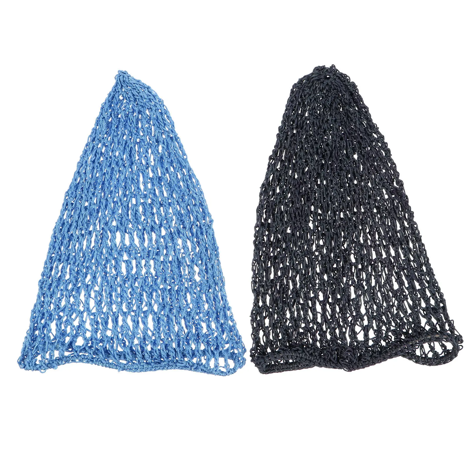 Crochet Hair Net Snood 2 Piece Soft Stretch Sleep Cap Hair Cover for Women and Girls Night Hair Accessory Set