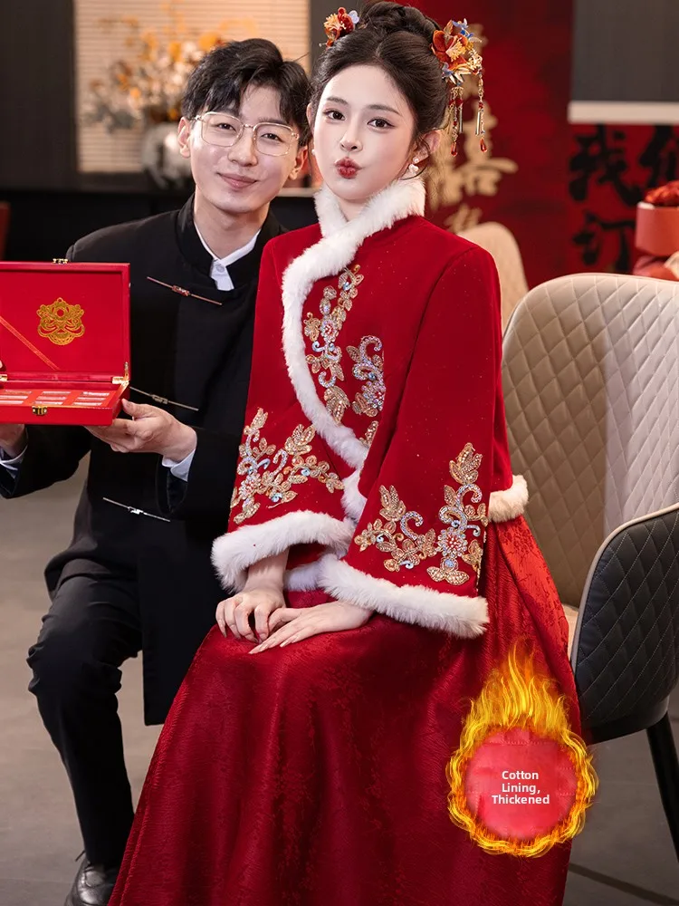 

Свадебное платье для беременных, утепленное, на заказ, для полных женщин, для помолвки, винтажный стиль, с кристаллами