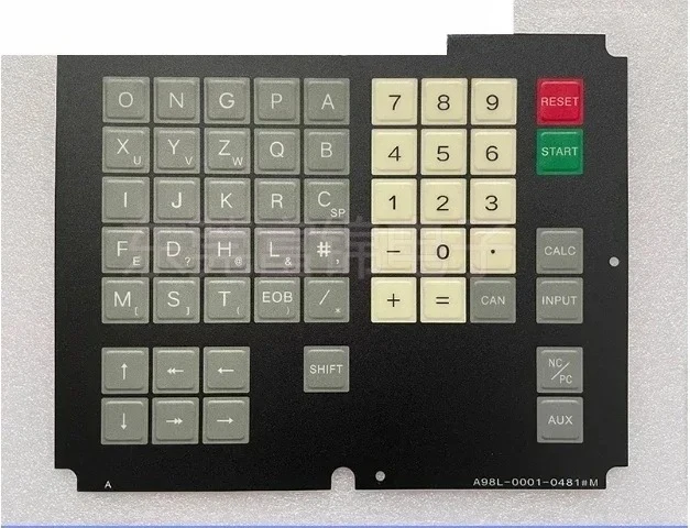 Wholesale A98L-0001-0481#M #T 11M 11T CNC HMI Membrane Keypad, Fanuc Machine Operator Panel Buttons