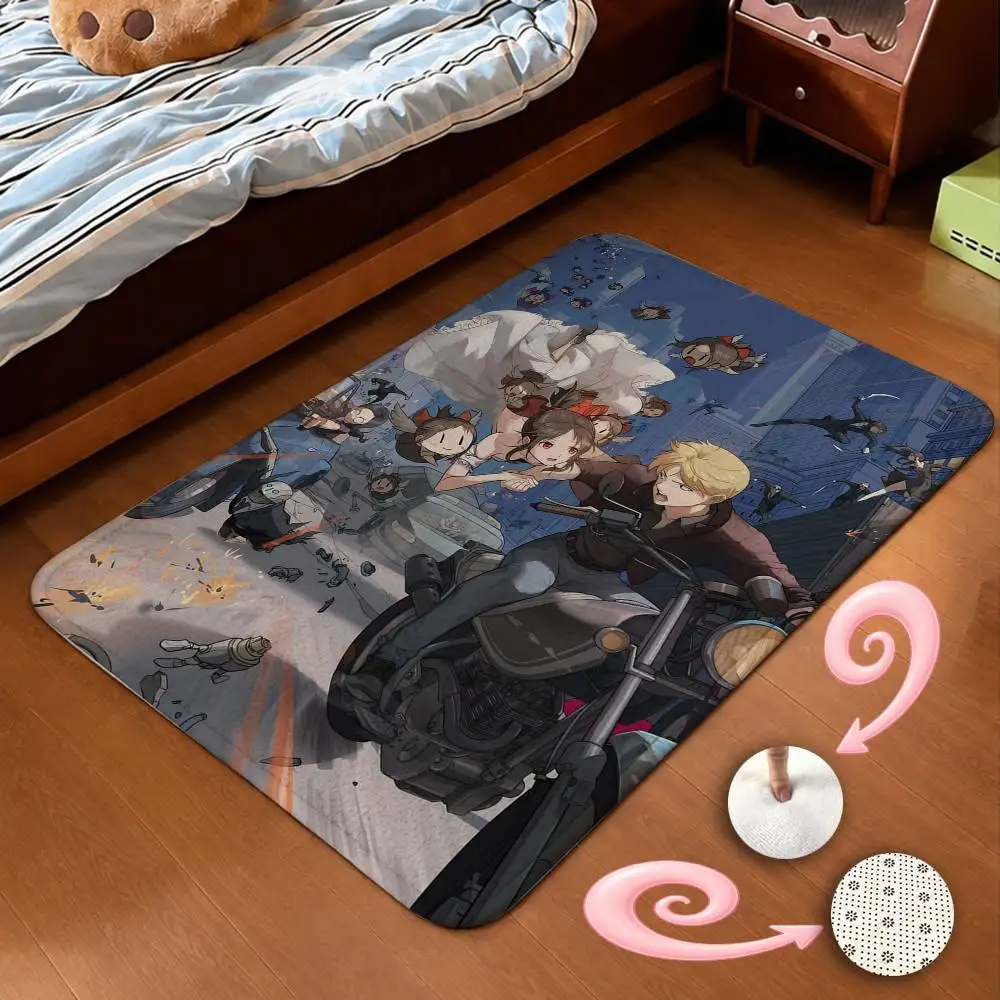 L-Love is W-War Official Art Short Plush Non-Slip Floor Mat, Easy to Clean, for Bathroom Door & Bedroom Door