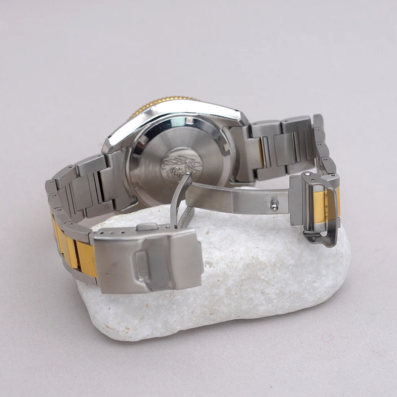 42mm srebrne etui do zegarka SPB185 SPB187 złota ramka z paskiem Seiko NH35 NH36 do naprawy zegarków części zamienne