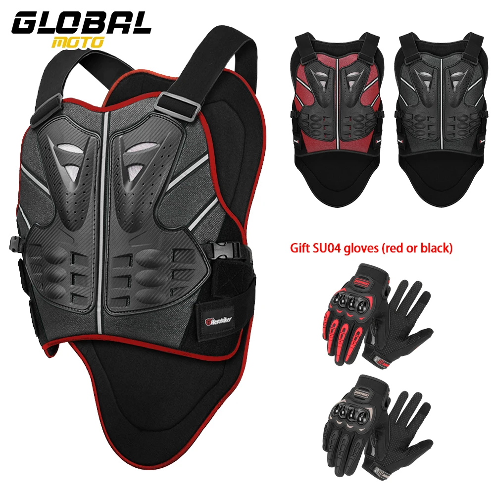 

Men's Motorcycle Armor Anti-Fall Wear-Resistant Motorbike Jacket Body Armor Moto Chest Back Protector Motocross Riding Equipment