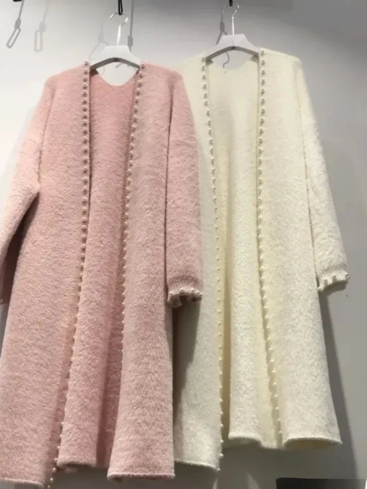 

Повседневный длинный кардиган свободного кроя с открытым передом, уличный стиль, средней длины, цветной, женский, модный, осенняя одежда