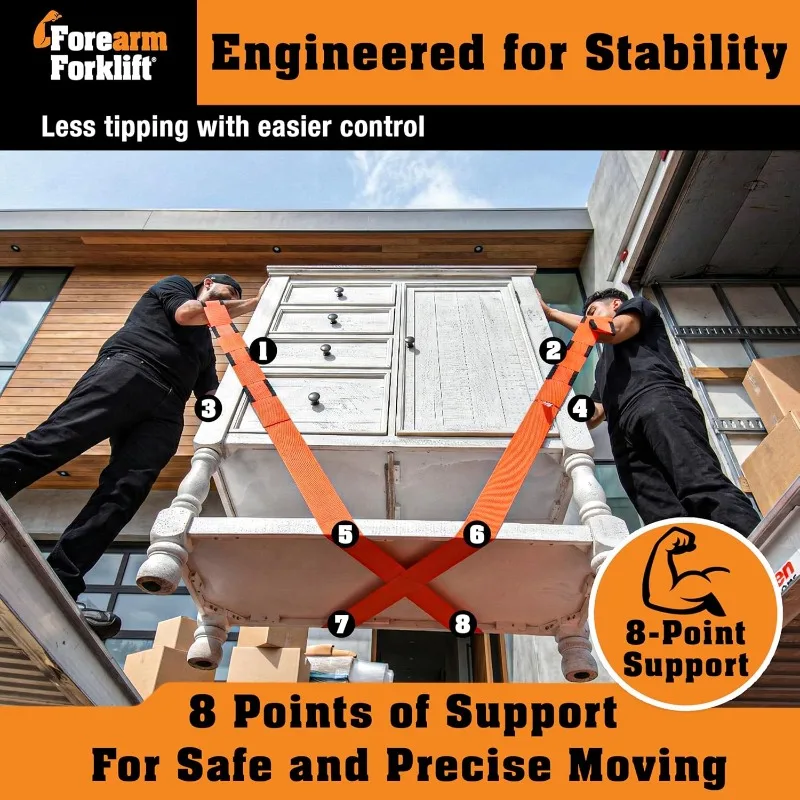 Furniture and Electrical Handling Straps Labor-saving Straps for Carrying Heavy Objects Reusable and Durable Straps for Moving