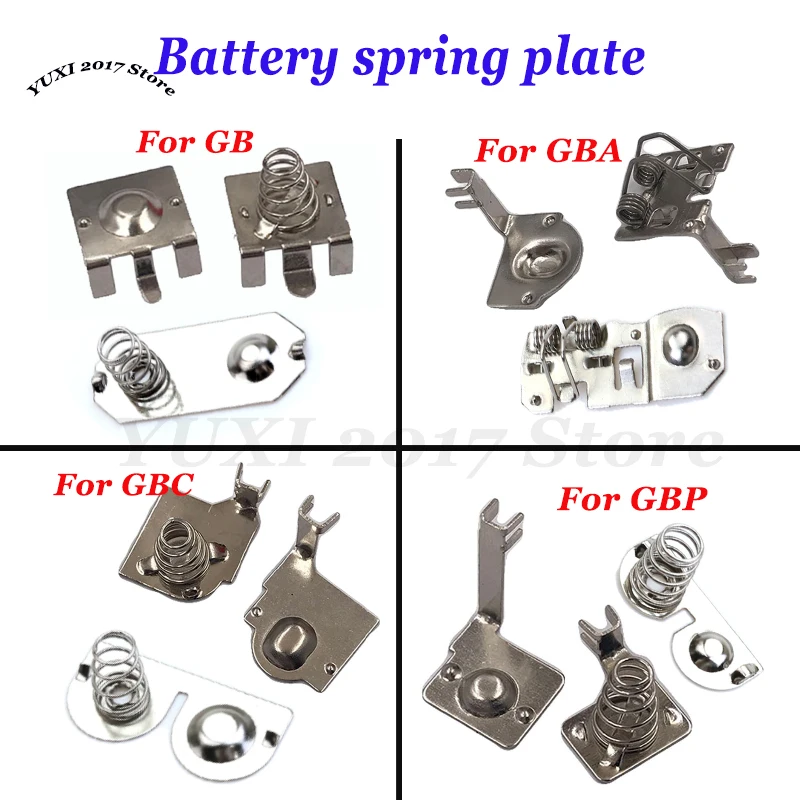 Game Console Battery Spring Plate Suitable For GB GBA GBC GBP Motherboard And Shell Battery Terminal Spring Contacts
