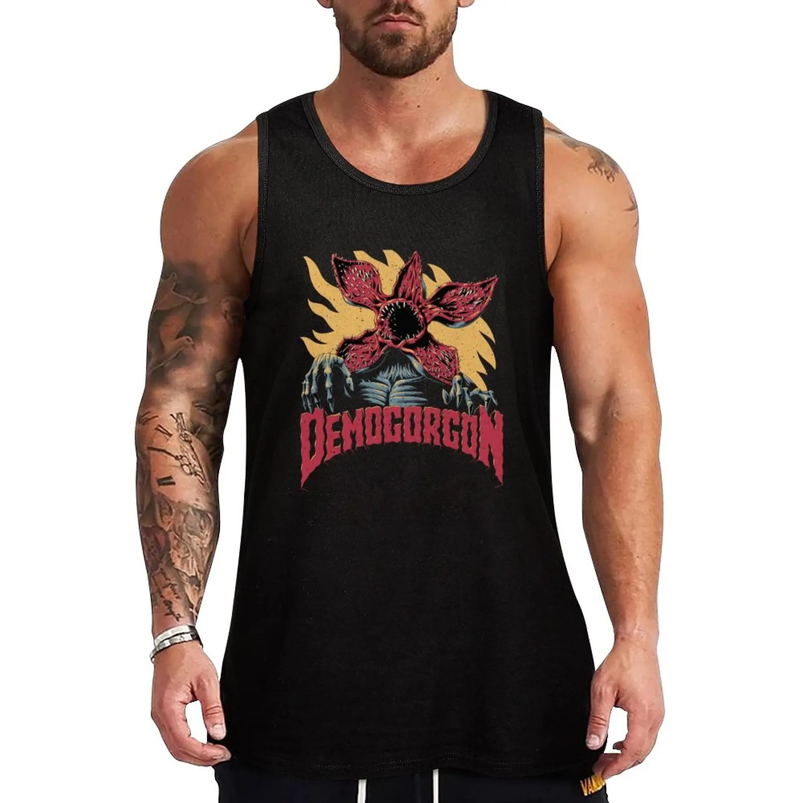 

New Demogorgon Tank Top Men's clothing brands sleeveless shirt man Sports clothing
