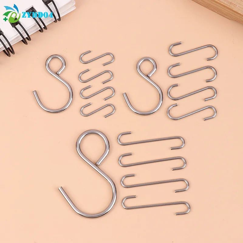 ● 5 ชิ้น/เซ็ต 1/3 1/4 1/6 1/8 ตะขอโลหะรูปตัว S สำหรับมินิตุ๊กตา ข้อต่อมือ เท้า หัว ตะขอเชื่อมต่อ อุปกรณ์เสริมตุ๊กตา