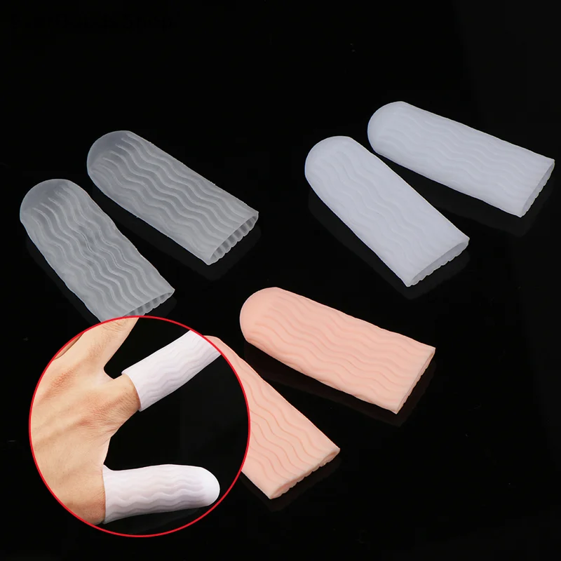 New Silicone Finger Protector Sleeve Cover Anti-cut Heat Resistant Finger Sleeves Great Cooking Kitchen Tools